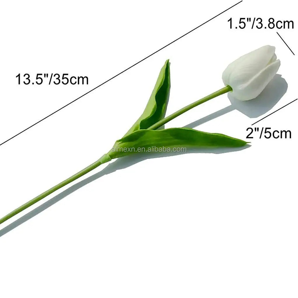 Wholesale  Artificial  Mini  Tulips Flowers and  Real Touch Wedding Flower Silk Flower for Home Decoration DIY Wedding Party