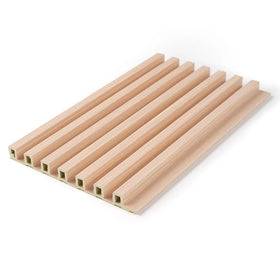 Wood Veneer Fluted Wall Panel Wood Composite Decorative Materials WPC Bamboo Charcoal Interior Plastic 168*20 Living Room CN;GUA