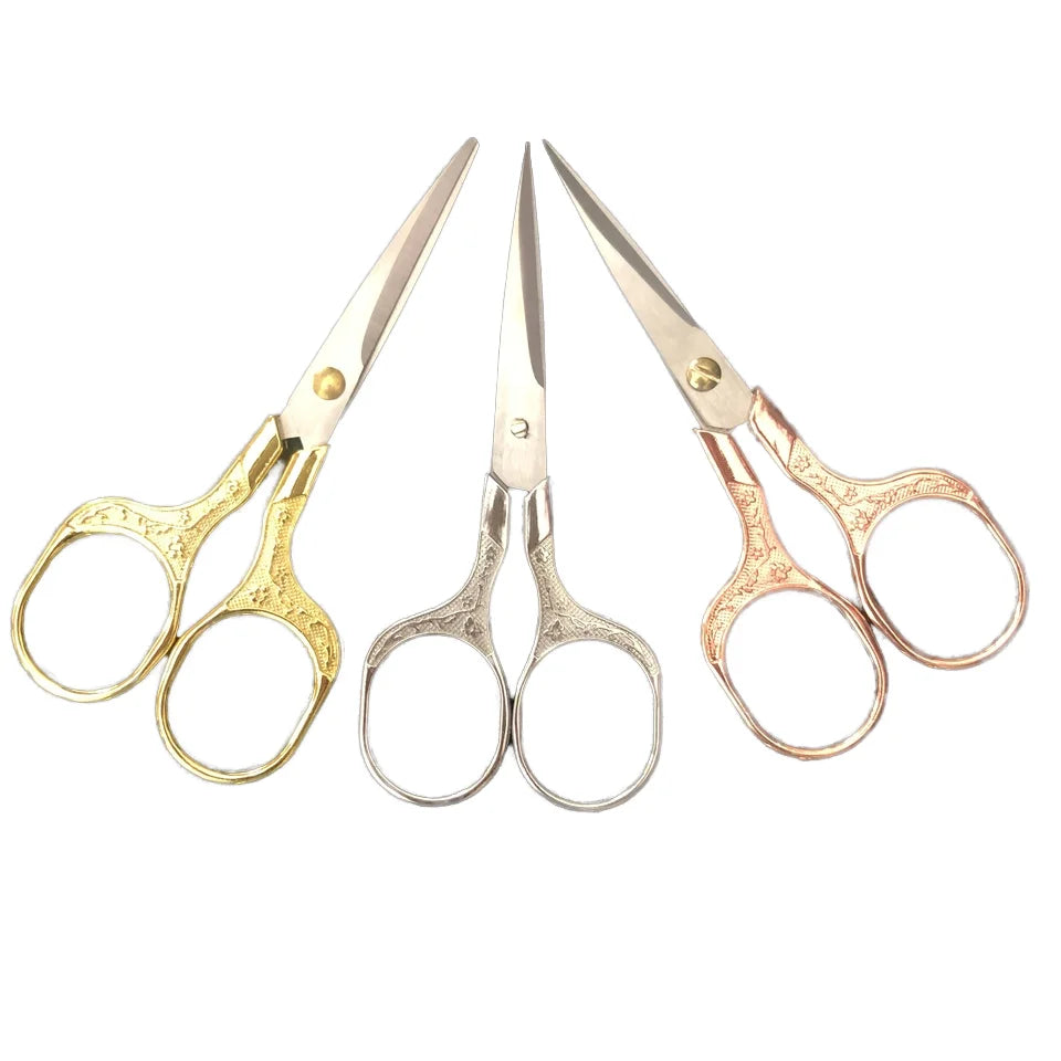 Industrial-Grade Multi-Purpose Retro Nail Art Scissors Precision Cuticle Pedicure Beauty Grooming Kit Stainless Steel Metal