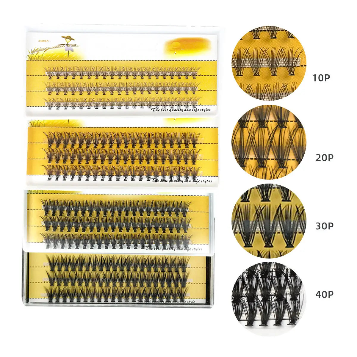 Diy Eyelashes Self-application Kit Private Label Eyelash Cluster Segmented Diy Lashes Extension