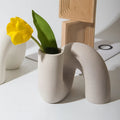 Ceramic Vase Decoration Abstract Art Water Pipe Flower Insert Home Crafts
