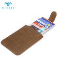 Luxury PU Leather RFID Slim Credit Card Holder Purse Large Size Fashionable Style Customizable Logo Polyester Material