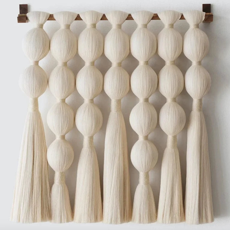 55*60cm Classical Colorful Macrame Wall Hanging Handmade Wall Hanging Bohemian Tapestry Macrame with Tassel