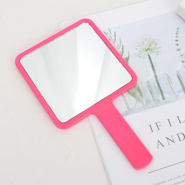 Low MOQ Custom logo Handheld Mirror Private Label Compact Pocket Hand Held Makeup Mirrors