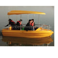 Customizable Kids Fishing PE Boat New Material Electric 4-Person Yellow Water Sports Equipment