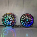 2026 NEW Design Glow Atmosphere Light Wall Decor Metal Crafts Creative 3D Fan Wall Decor Background Decoration for Bar