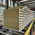 High Quality Steel Fireproof Rock Wool Sandwich Panel for Workshop Roof Industrial Design-Factory Direct Wholesale