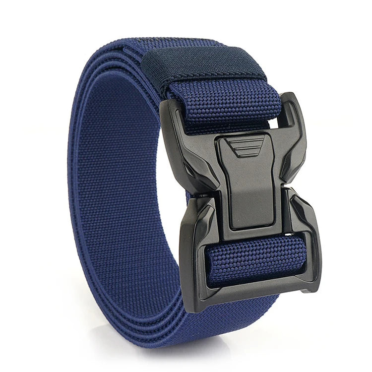 New Arrival No Hole Design Casual Nylon Men Belt with Quick Release Buckle Adjustable Tactical Nylon Belts