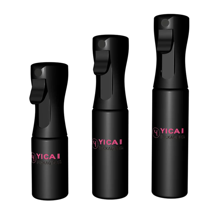 Wholesale Designer Eco Friendly Luxury Cosmetic Container Packaging Black 100ML 200ML 300ML Continuous Spray Bottle
