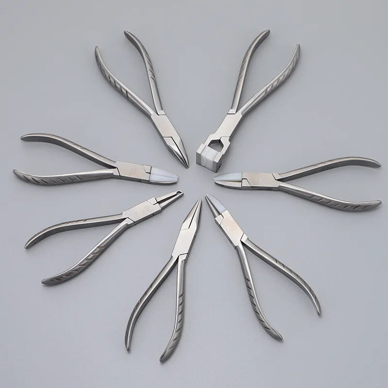 Diy Multifunctional Eyeglass Arm Frame Repair Clamp Good Hand Adjusting Flat Nose Tools Pliers OEM Customized Steel Material