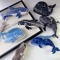 Ocean Sea Blue Whale Sardine Acetate Fish Shark Hair Claw for Women