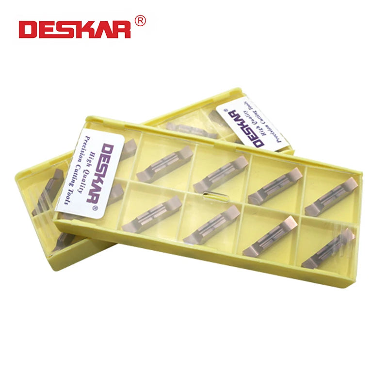 DESKAR CNC Lathe Grinding Cutting groove Blade Is Suitable for Steel Parts Stainless Steel Processing MGGN150 200 250R-8 LF6018