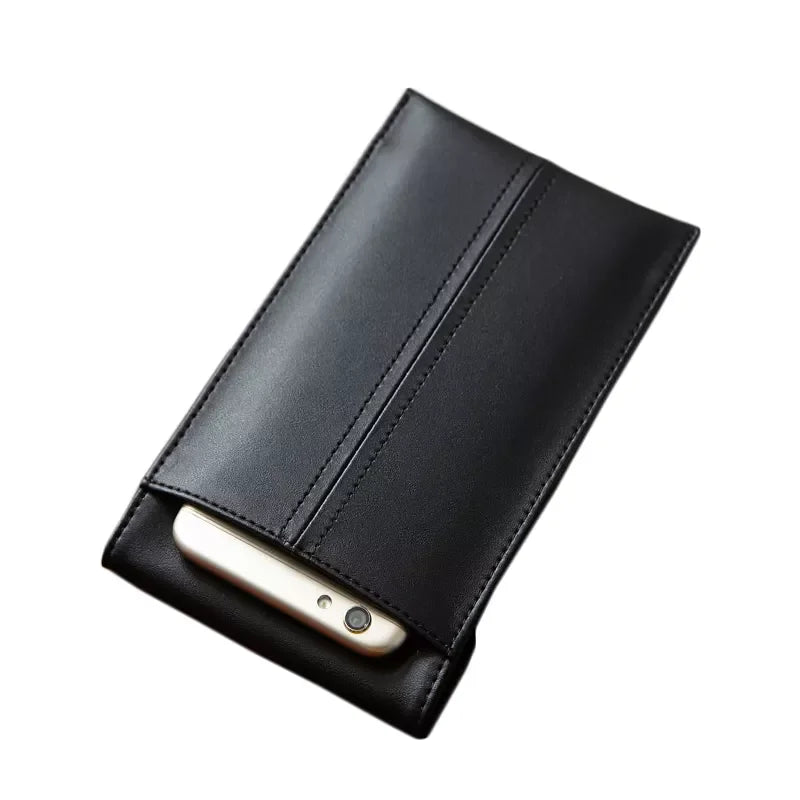 Fireproof & Waterproof PU Faraday Bags 21*13 cm Cage for Cell Phone  Car RFID with 2 Pockets