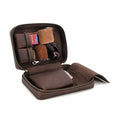 CIGARLOONG Portable Hand-held Travel Fashion Retro Brown Multi-function Zipper Cowhide Pipe Storage Box