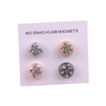 Custom Cross-Border Dual-Purpose Zircon Alloy Brooches Strong Magnetic Multi-Color Muslim Silk Scarf Pins Parties Weddings Gift