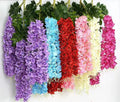 K02116 Wholesale Wedding Arch Hanging Decorative Faux Artificial Flower Wisteria Garland Vine Silk Artificial Flower Wisteria