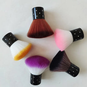 Nail Art Dust Powder Remover Mushroom Blusher Brush Nail Brushes for Cleaning