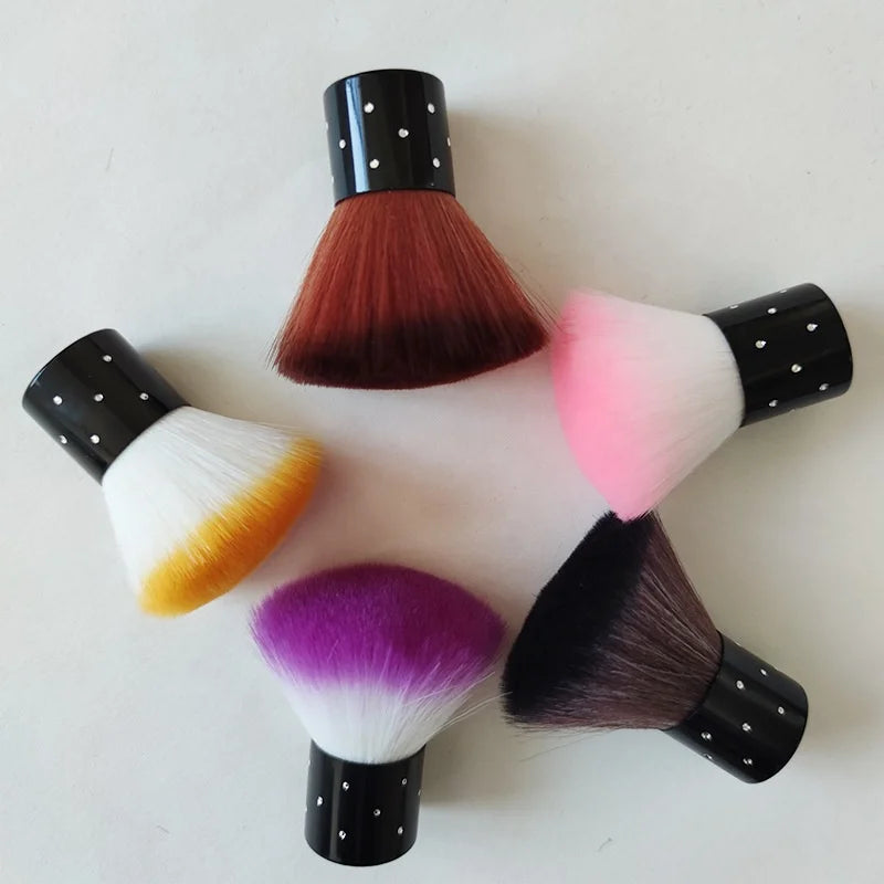 Nail Art Dust Powder Remover Mushroom Blusher Brush Nail Brushes for Cleaning