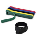 Custom Double Side Hook and Loop Nylon Cable Ties Back to Back Fixable with Logo Printed for Organization and Visibility