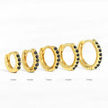 Fashion Turquoise Huggie Earring 925 Sterling Silver CZ Zircon Round Huggie Earring for Women