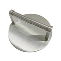 Customized Heavy-Duty 304 Stainless Steel Shape Steak Burger Press 150mm Dia Silver Metal Handle Laser Logo Panini Sandwich