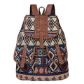 New Retro Shoulder Canvas Bag Fashion Personalized Travel Drawstring Small Backpack