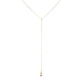 Milskye Fashion Delicate Minimalist Personalized 925 Silver 18K Gold Greco Lariat Necklace