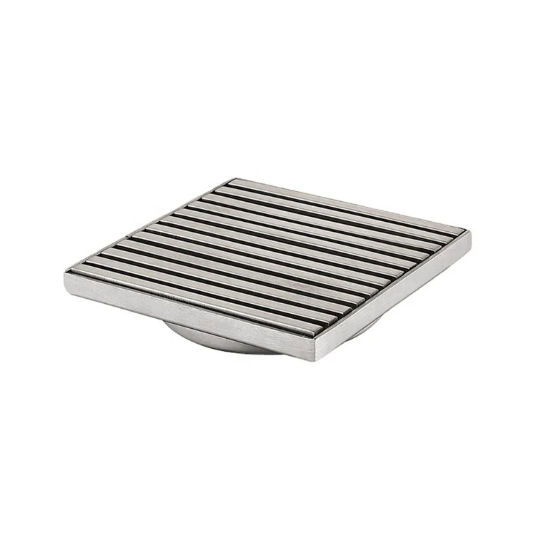 Luxury 4 Inches SUS304 Stainless Steel Anti-smell Square Shower Floor Drainer Fast Drainage Bathroom Floor Trap Grating Filter