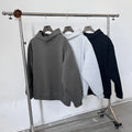 TT Custom OEM DTG Print Graphic Oversized Heavyweight Hoodies Boxy Fit Hoody No Pocket No Drawstring Cropped Hoodie