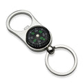 Creative Multifunctional Vintage Style Keychain Outdoor Compass Design with Carabiner Zinc Alloy Beer Bottle Opener