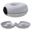 All-Season Universal Eco-Friendly Donut Nest Pet Bed Solid Animal Pattern Felt Zipper Tunnel Toy Summer Box Packing