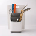 Deck Mount Kitchen Storage Rack Plastic Compartments Storage Shelf