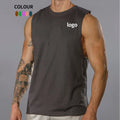 Custom Logo Loose Gym Sleeveless Quick Dry Fitness Breathable Lightweight Workout Men's Sports Tank Top