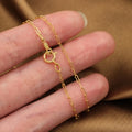 US Imported Real 1.4mm Jewelry Gold Filled Italian Krinkle Necklace Chains for DIY Making