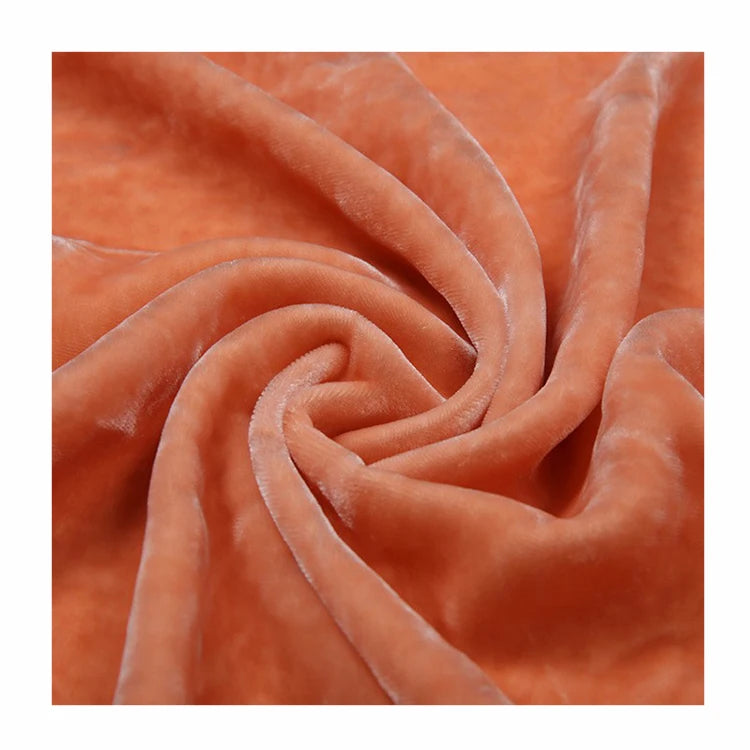 Manufacturer Wholesale Luxury Multicolor 140CM Silk Rayon Velvet Fabric Custom Color and Printing Fabric for Evening Dress