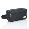 OEM Custom Maletin Maquillaj Profesional Large Capacity Double Zipper Nylon Toiletry Bag for Men Women Makeup Bag With Handle