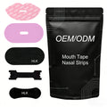 HLK Sport Glue Extra Strength Custom LOGO Hypoallergenic Sweatproof Nasenstripes Nasal Mouth Tape and Nose Strips for Sports