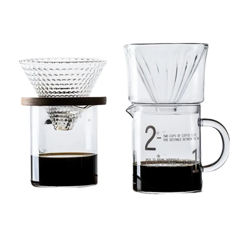 Coffee Server High Borosilicate Glass Coffee Tea Sets Accessories Heat Resistance Hand Made Filter Cup Coffee Sharing Pot