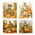Rabbit Series Natural Cleaning Cloth Biodegradable Custom Fall Printed Swedish Dish Cloth Cellulose Sponge Cotton Dish Cloths