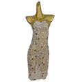 Sihaiyile Sexy Sleeveless Rhinestone Pearls Night Club Prom Mini Dress Plus Size Dance Wear Women Cocktail Party Sheath Dress
