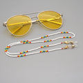 Go2boho Handmade Anti-Slip Glasses Chain Sunglasses Jewelry Fashion Eyeglasses Strap Seed Beaded Bohemian Colorful Polyvinyl