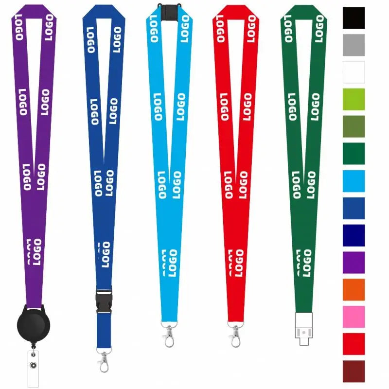 Glitter Lanyard with logo Custom and Id Badge Holder Lanyards Plain