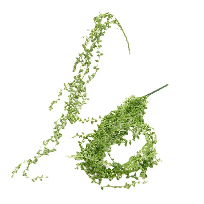 O-X827 Wholesale Long Green Succulent Vine Artificial Succulent Wall Hanging Greenery for Home Party Wedding Decoration