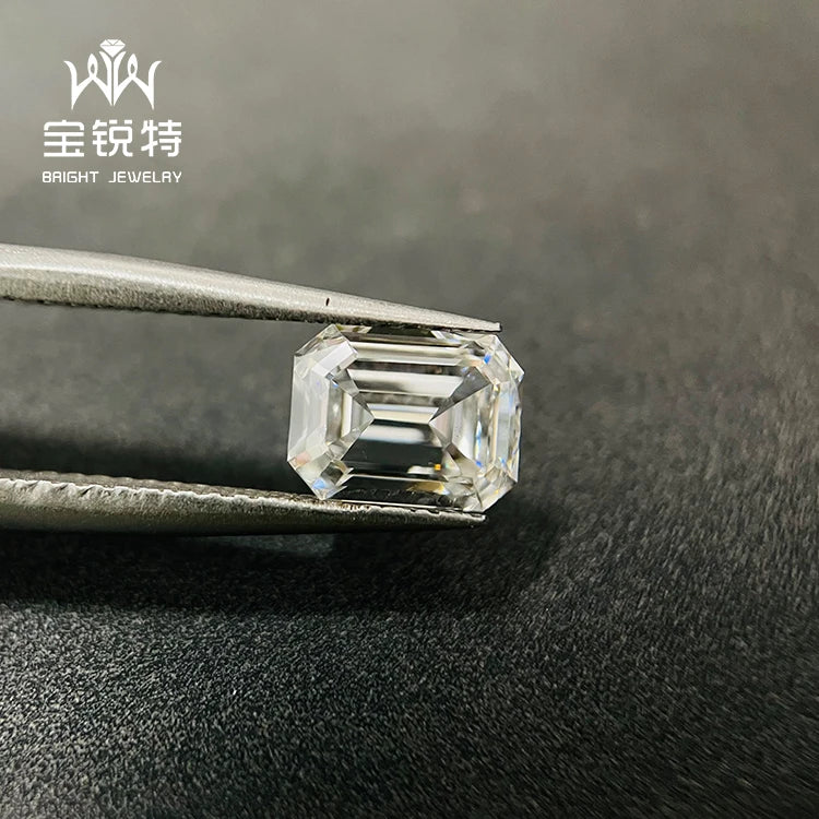 Fancy Shape Loose Diamond 0.3-2 CT DEF VVS Emerald Cut Lab Grown Diamond CVD HPHT Diamond