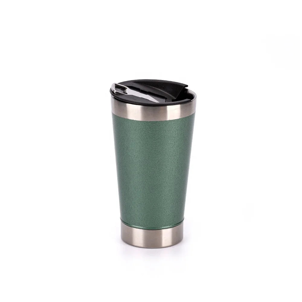 Hot Selling New Vacuum Insulated Stainless Steel Beer Cooler Shot Glasses Stany Thermal Cups with Beer Opener