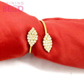 New Product Leaf Napkin Holder Ring Restaurant Hotel Napkin Ring Metal Jewelry Factory Direct Sales