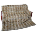 MWFur Fashion Rabbit Fur Blanket Throw for Bedroom Rabbit Fur Throw Throw Plush Fur Blanket for Fashion Home