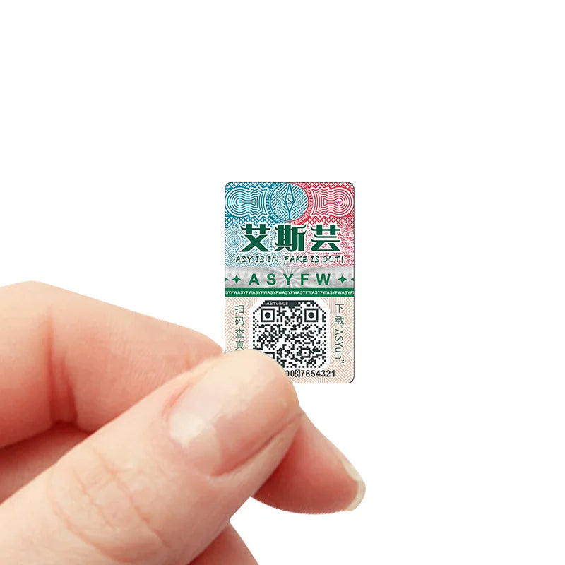 Custom Security Anti-Counterfeit Authentic Qr Code Label Sticker