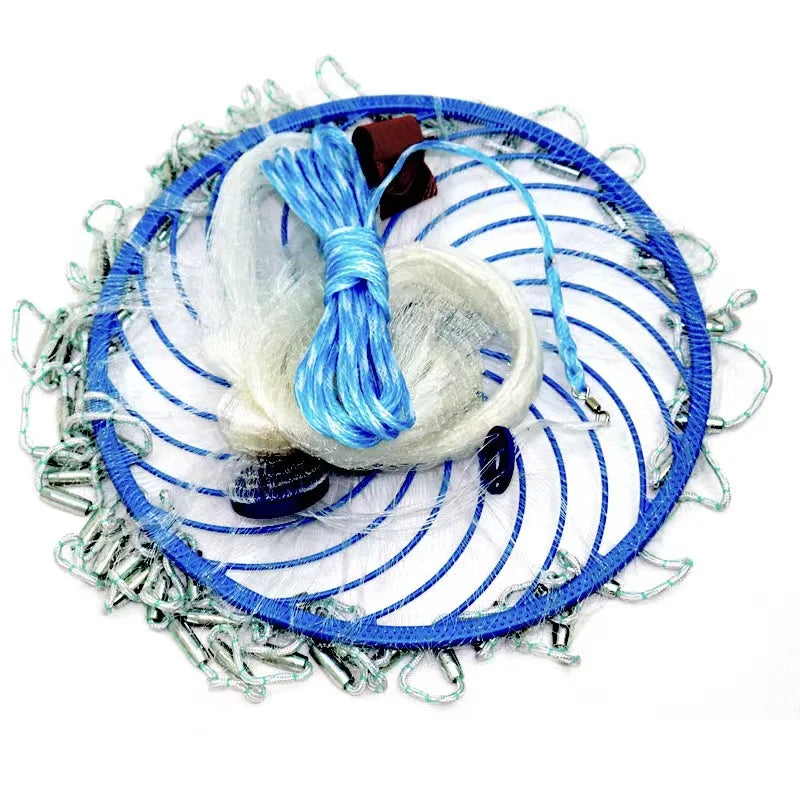 The High Density of Zinc Sinkers Can Effectively Reduce the Splash in Water Fishing Cast Net
