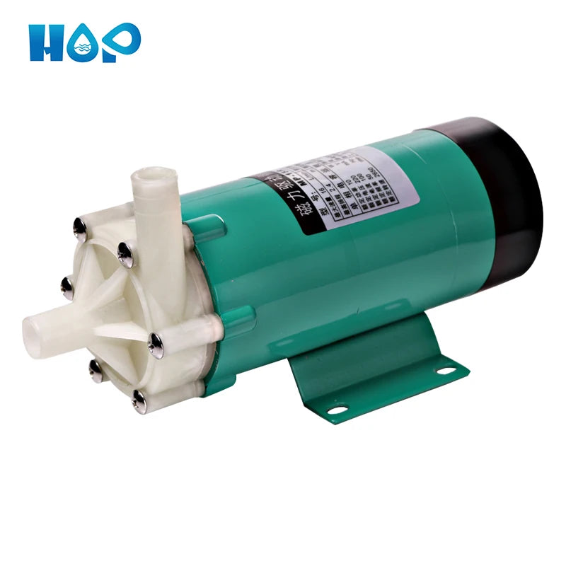 HOP-MP-15r Mini Electric Chemical Pump PP/PVDF Centrifugal Acid Transfer Water Pumps Marine Gear Pump Water Distribution
